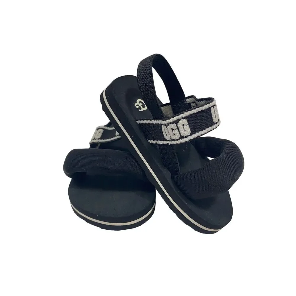Baby black and white Ugg Zuma sling shoe, new without box